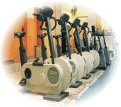 palestra sala attrezzi cyclette